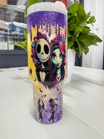 Sally x Jack Skellington 40 Oz Tumbler