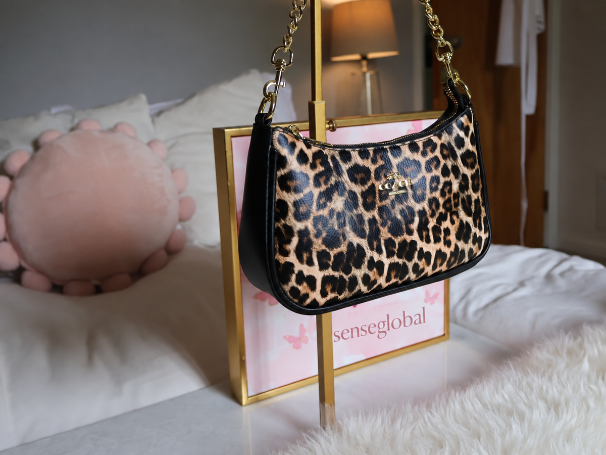 Leopard Teri Shoulder Bag