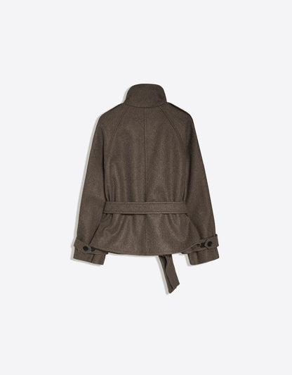 Funnel Neck Trench Jacket