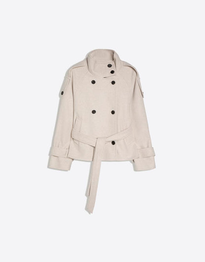 Funnel Neck Trench Jacket