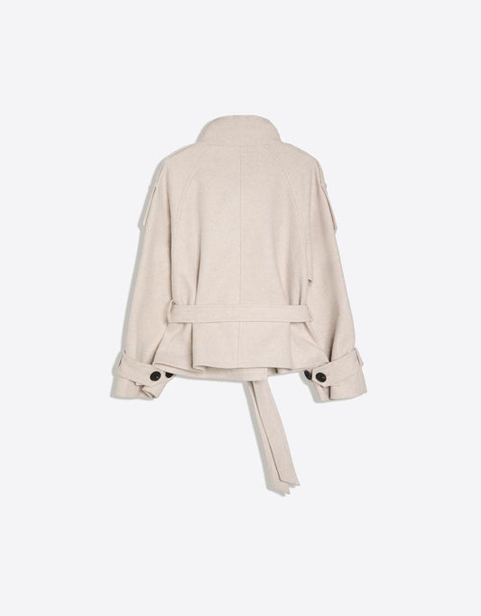 Funnel Neck Trench Jacket